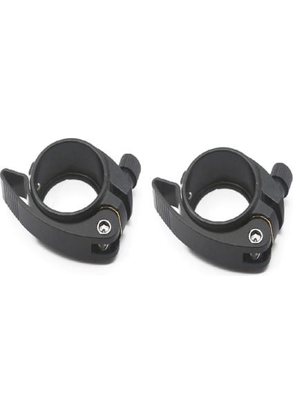 2 Adet Katlanır Bisiklet Sele Boru Kelepçesi Hızlı Çıkarma Kolu ile Birlikte 40MM, Siyah Sp8 Boru Kelepçesi ile Uyumludur (Yurt Dışından)