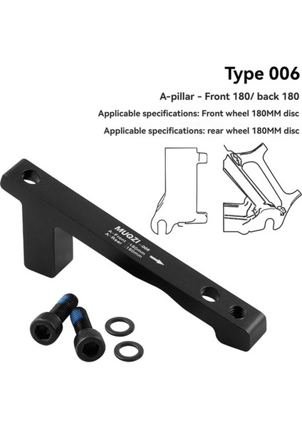 Muqzı Dağ Bisikleti Disk Fren Adaptörü Disk Fren Adaptörü Ön Çatal Çerçeve A/b Kolonu 180/180MM Dönüşüm Sele Stili 8 (Yurt Dışından) modelleri
