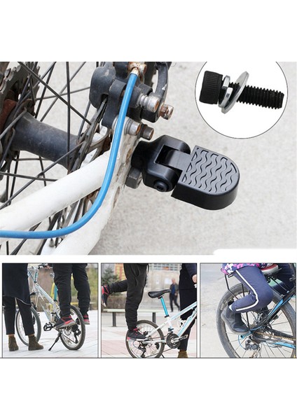 Bisiklet Arka Pedalı Bisiklet Arka Tekerlek Katlanır Pedal Dikey Evrensel Direk Bisiklet Pedalı (Yurt Dışından)