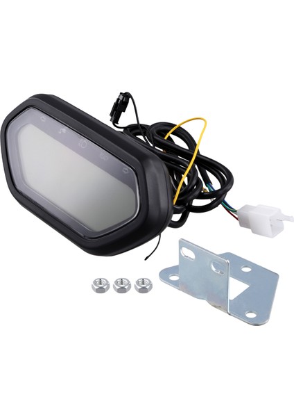 48V 60V 72V Elektrikli Motosiklet Dijital LCD Kilometre Sayacı Hız Göstergesi Takometre (Yurt Dışından) fiyatları