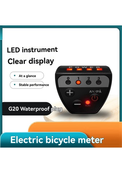 Ebike G20 Ekran 36V48V 5 Pin Su Geçirmez Konnektör Ekran LED Gösterge Elektrikli Bisiklet Için Akıllı Kontrol (Yurt Dışından) fiyatları