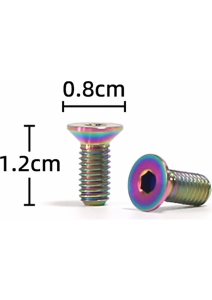 M5 x 12MM Titanyum Bisiklet Şişe Tutucu Vida Bisiklet Su Şişesi Kafesi Cıvataları Bisiklet Su Şişesi Kafesi Vidaları Fotoğraf Rengi (Yurt Dışından) fırsatları