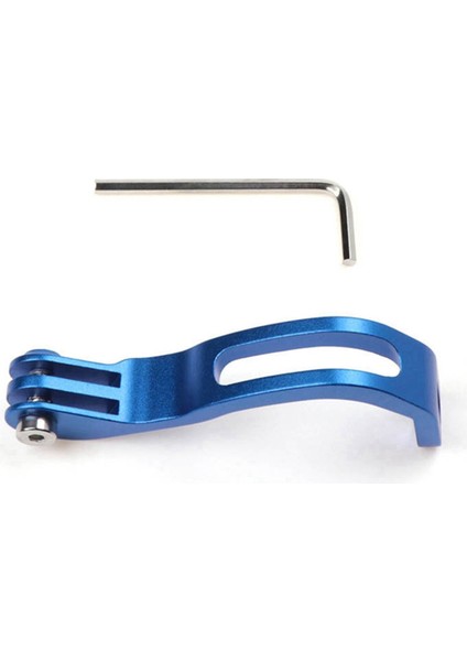 Yukarıya Doğru Bükülen Katlanır Bisiklet Ön Çatal Lamba Braketi Bisiklet Lambası Uzatma Braketi Alüminyum Alaşımlı Uzatma Bağlantı Parçaları Mavi (Yurt Dışından)