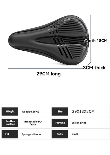 Bisiklet Sele Kılıfı Su Geçirmez Bisiklet Sele Minderi Rahat Bisiklet Sele Kılıfı Silikon Köpük Bisiklet Aksesuarları (Yurt Dışından) fiyatları