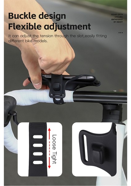 4-6.7 Inç Bisiklet Motosiklet Cep Telefonu Tutucu Braketi Silikon Destek Tüm Telefon Standı Siyah Için Silikon Çekme Tipi (Yurt Dışından) fiyatları