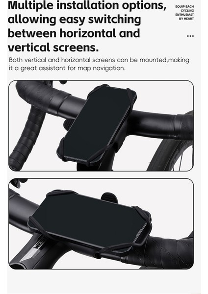 4-6.7 Inç Bisiklet Motosiklet Cep Telefonu Tutucu Braketi Silikon Destek Tüm Telefon Standı Siyah Için Silikon Çekme Tipi (Yurt Dışından) fırsatları