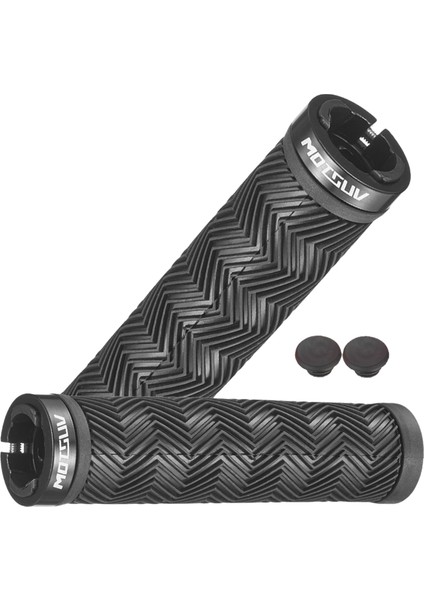 Motsuv Bisiklet Gidonu Tutacakları Kauçuk Yumuşak Dağ Bisikleti Tutacakları Toz Geçirmez Gidonu Koruma Kılıfı Bisiklet Tutacakları Siyah (Yurt Dışından)