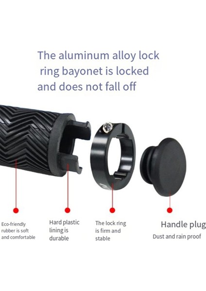 Motsuv Bisiklet Gidonu Tutacakları Kauçuk Yumuşak Dağ Bisikleti Tutacakları Toz Geçirmez Gidonu Koruma Kılıfı Bisiklet Tutacakları Siyah (Yurt Dışından) indirimleri