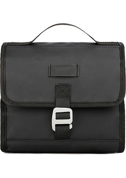 Rhinowalk Küçük Kumaş Bisiklet Ön Çantası Bisiklet Büyük Kapasiteli Katlanır Ön Çanta Çok Işlevli Taşınabilir Katlanır Çanta Siyah (Yurt Dışından)