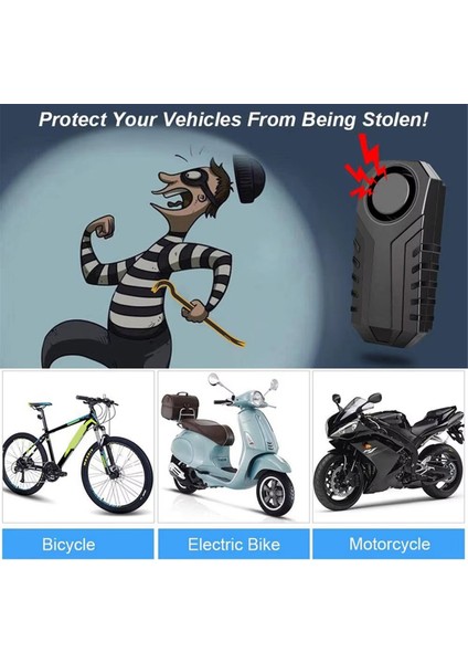 Motosiklet Bisiklet Titreşim Alarmı IP55 Su Geçirmez Bisiklet Alarmı Uzaktan Kumanda Hırsızlık Önleyici Motosiklet Dedektör Alarm Sistemi (Yurt Dışından) modelleri