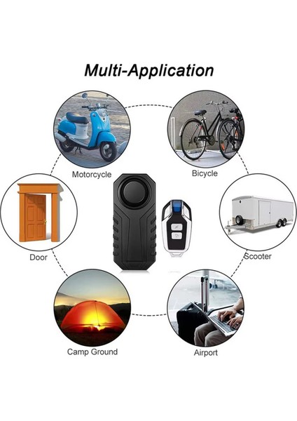 Motosiklet Bisiklet Titreşim Alarmı IP55 Su Geçirmez Bisiklet Alarmı Uzaktan Kumanda Hırsızlık Önleyici Motosiklet Dedektör Alarm Sistemi (Yurt Dışından) indirimleri