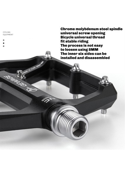 Gewage Bisiklet Pedalı Tek Parça Cnc Alüminyum Alaşımlı Ultra Hafif Conta Du Rulmanlı Bisiklet Pedalları Aksesuarları Kırmızı (Yurt Dışından) fırsatları