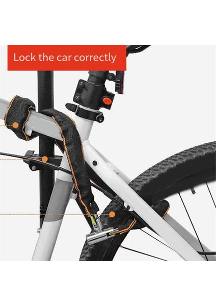 Bisiklet Kilidi Uzatılmış ve Kalınlaştırılmış Hırsızlık Önleyici Zincir Taşınabilir Elektrikli Araçlar Dağ Bisikleti Zincir Kilidi Bisiklet Zinciri (Yurt Dışından) fırsatları