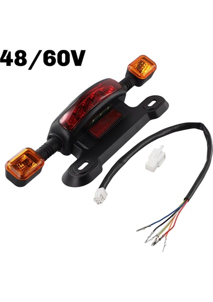 3'ü 1 Arada LED Arka Lambası Elektrikli Bisiklet Dönüş Sinyali Arka Lambası E-Bisiklet Arka Arka Lambası Göstergesi Bisiklet Modifiye Parçaları, B (Yurt Dışından) indirimleri