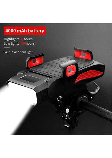 Çok Işlevli Bisiklet Aydınlatma Lambası, Korna Farları, Dağ Bisikleti USB Şarj Işıkları, Sürüş Ekipmanları (Yurt Dışından) fırsatları