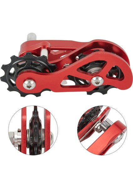 Anti Drop Link Zincir Gergisi Alüminyum Alaşımlı Bisiklet Bisiklet Tek Hızlı Dönüştürücü Yüzer Kasnak Ayar Tekerleği (Yurt Dışından) fiyatları