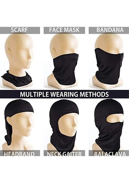 Tam Yüz Örtüsü Anti-Uv Nefes Alabilir Boyun Tam Maske Bisiklet Isıtıcı Rüzgar Geçirmez Beyaz (Yurt Dışından) fiyatları