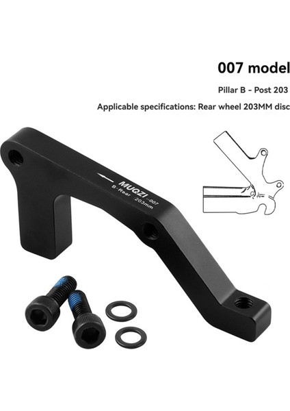Muqzı Dağ Bisikleti Disk Fren Adaptörü Disk Fren Adaptörü Ön Çatal Çerçeve A/b Kolonu 203/180MM Dönüşüm Sele Stili 4 (Yurt Dışından) indirimleri