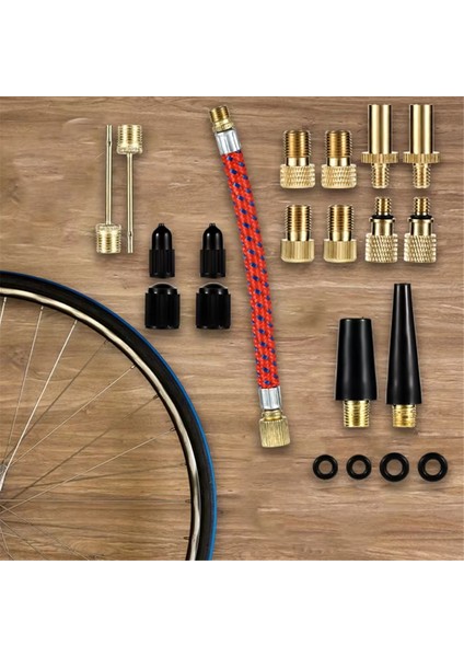 21 Adet Bisiklet Vana Adaptörü Manşonu Bisiklet Vana Adaptörü Vana Dönüşümü Nozulu Vana Adaptörü Bisiklet Aksesuarları (Yurt Dışından) fiyatları