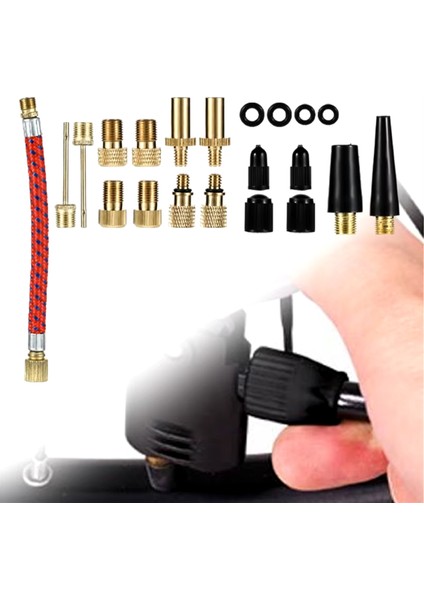 21 Adet Bisiklet Vana Adaptörü Manşonu Bisiklet Vana Adaptörü Vana Dönüşümü Nozulu Vana Adaptörü Bisiklet Aksesuarları (Yurt Dışından) modelleri