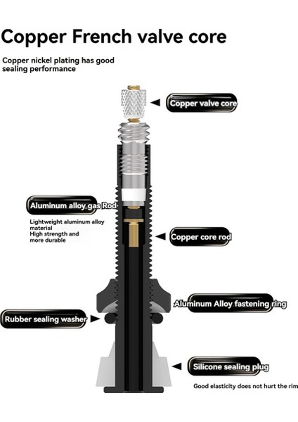 2 Adet Bisiklet Tubeless Presta Valf Gövdeleri Alüminyum Alaşım 80MM Valf Çekirdeği Çıkarma Aleti ile (Yurt Dışından) indirimleri