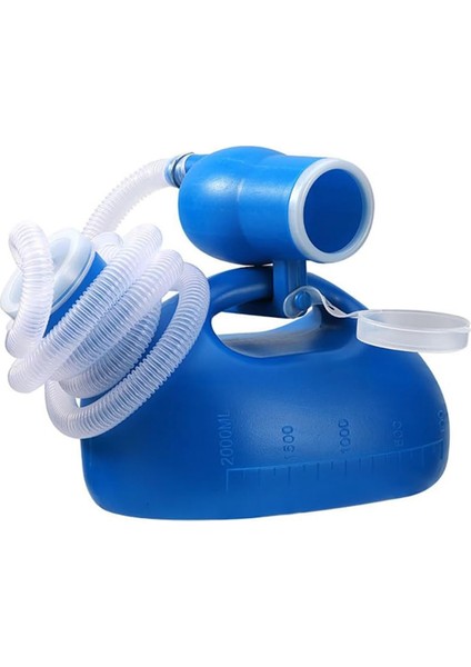 Pisuar Şişesi Taşınabilir Pisuarlar Erkekler Kadınlar Için Idrar Şişesi 2000ML Erkekler Için Tuvalet Dökülmeye Karşı Korumalı Idrar Şişesi 63IN Uzunluğunda Tüp (Yurt Dışından)