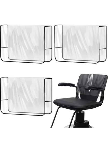 Kuaför Sandalyesi Koruyucuları, Çoğu Standart Sandalyeye Uyan Şeffaf Kare Kuaför Sandalyesi Arka Kılıfları (3'lü Set) (Yurt Dışından) modelleri