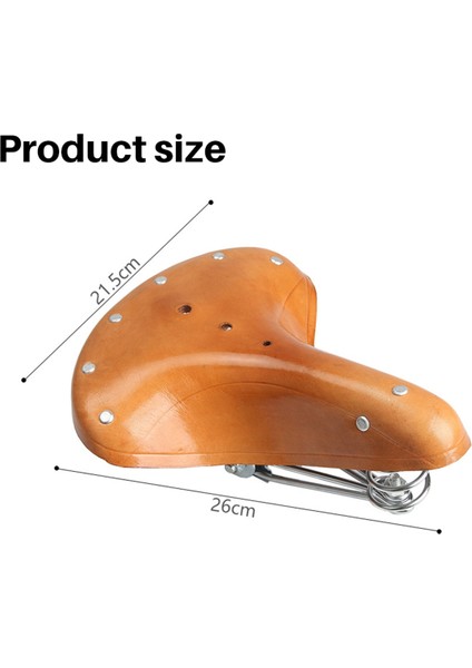 Yumuşak Retro Bisiklet Koltuğu Inek Derisinden Yapılmış Eyerler Retro Bisiklet Koltuğu Erkek Kadın Bisiklet Sele Konfor Bisiklet Bisiklet Koltuğu (Yurt Dışından) indirimleri