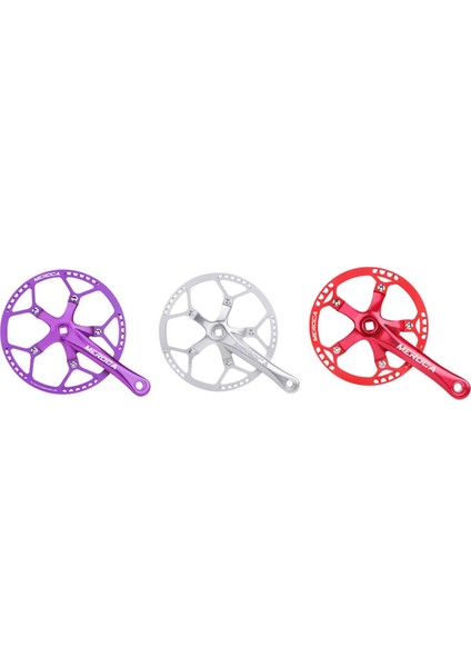 Meroca Bisiklet Kare Delik Krank Takımı Hızlı Katlanır Bisiklet Krank Takımı 45T Kare Delik 170MM 130 Bcd Krank Mor (Yurt Dışından) modelleri