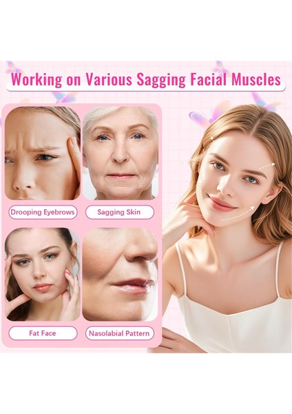 Anında Yüz Germe Bandı Ipli 100 Adet Ultra Ince Yüz Bandı Günlük Kullanım, Özel Etkinlikler Için Hızlı Boyun Kaldırma (Yurt Dışından) modelleri