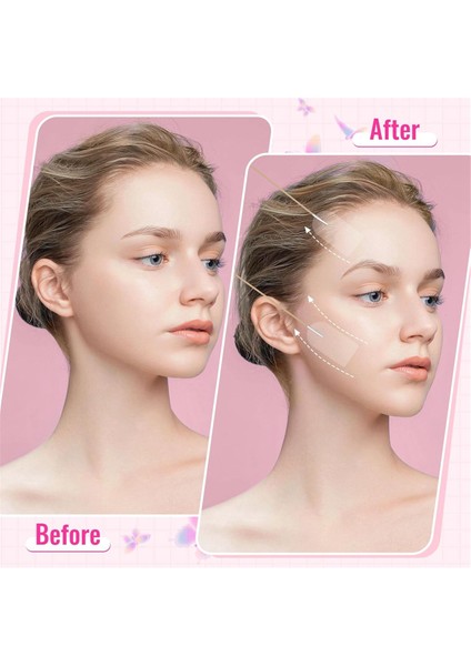Anında Yüz Germe Bandı Ipli 100 Adet Ultra Ince Yüz Bandı Günlük Kullanım, Özel Etkinlikler Için Hızlı Boyun Kaldırma (Yurt Dışından) fırsatları