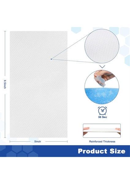 100 Adet Komodin Emici Pedleri Yatak Başı Tuvalet Sandalyesi Kovası, Komodin Astarları Pedleri, Tek Kullanımlık Yatak Başı Komodin Pedleri (Yurt Dışından) fiyatları