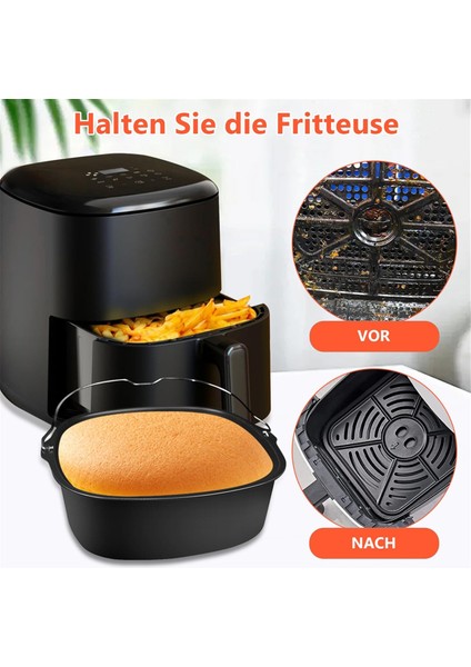 Philips Airfryer Xl 6.2 L, Tefal 5 L, Cosori 4.7 L, Bpa Içermeyen Kare Airfryer Xl Aksesuarları Için Airfryer Aksesuarları (Yurt Dışından) indirimleri