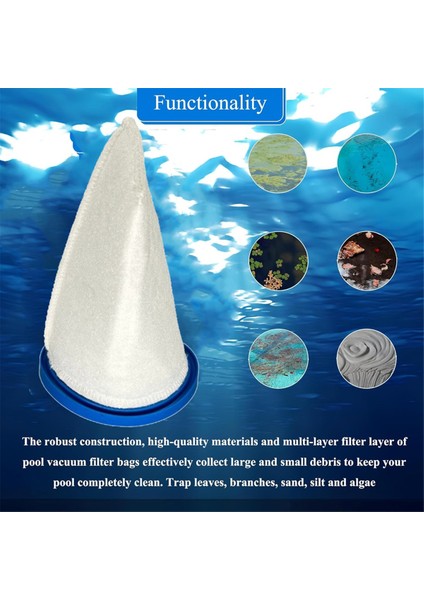 Kum ve Silt Filtre Torbası Havuz El Tipi Havuz Vakumunu Değiştirir P30X022SS / PBW022SS/P30X022XF/PBW022XF Havuz Filtresi 10 Adet (Yurt Dışından) modelleri