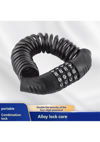 2 Adet Bisiklet Kilidi Çelik Kablo Zincir Şifre 4 Haneli Kilit Hırsızlık Önleyici Kombinasyon Sayı Kodu Güvenlik Bisiklet Aksesuarları (Yurt Dışından) fiyatları