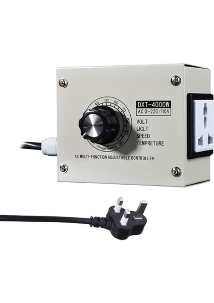 4000W Voltaj Kontrol Cihazı Ayarlanabilir Scr Dimmer Uk Fişi Kademesiz Değişken Hızlı Voltaj Regülatörü (Yurt Dışından) fiyatları