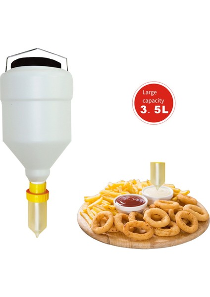 3.5l Sos Şişesi Sos Sıkma Şişesi Asılı Sos Dağıtıcısı Sıkma Şişesi Asılı Sos Dağıtıcısı Büyük Çap (Yurt Dışından) fiyatları