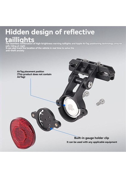 Air Tag Bisiklet Yansıtıcı Arka Lambası Bisiklet Rafı Igps Garmin Radar Varıl RTL515 RVR315 Magene Yansıtıcı (Yurt Dışından) fırsatları