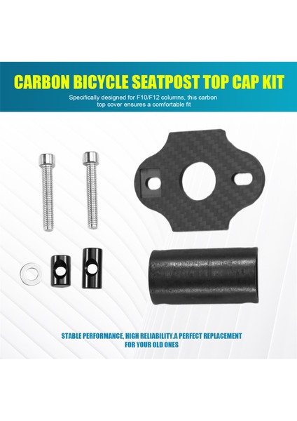 F10/F12 Sele Borusu Karbon Üst Kapağı Vidalı Karbon Bisiklet Sele Borusu Üst Kapağı Gövde Kapağı (Yurt Dışından) fırsatları