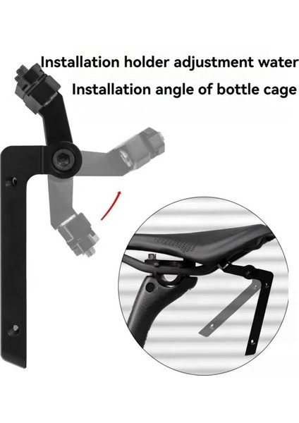 Bisiklet Su Şişesi Tutucu Adaptörü Bisiklet Sele Şişe Kafesi Uzatma Tutucu Bisiklet Sele Içecek Bardak Kafesi Adaptörü (Yurt Dışından) fırsatları
