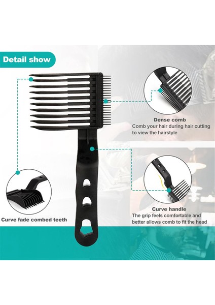 Tarak ve Berber Fırçası Seti ile Saç Kesimi Rehberi Boyun Tıraş Şablonu Saç Kesme Makinesi Tarak ve Berber Boyun Toz Fırçası (Yurt Dışından) modelleri