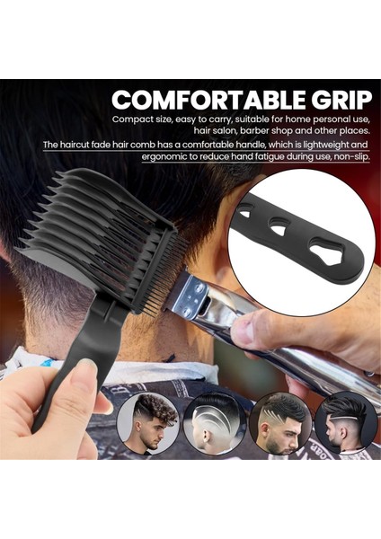 Tarak ve Berber Fırçası Seti ile Saç Kesimi Rehberi Boyun Tıraş Şablonu Saç Kesme Makinesi Tarak ve Berber Boyun Toz Fırçası (Yurt Dışından) fırsatları