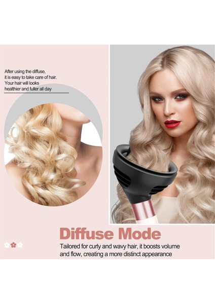 Dalga Kıvrım Difüzörü Siyah ve Büyük Yuvarlak Fırça Ataşmanı Dyson Airwrap Için Kıvrım Tanımını Geliştirmek Için Kontrol Dalgalı (Yurt Dışından) modelleri