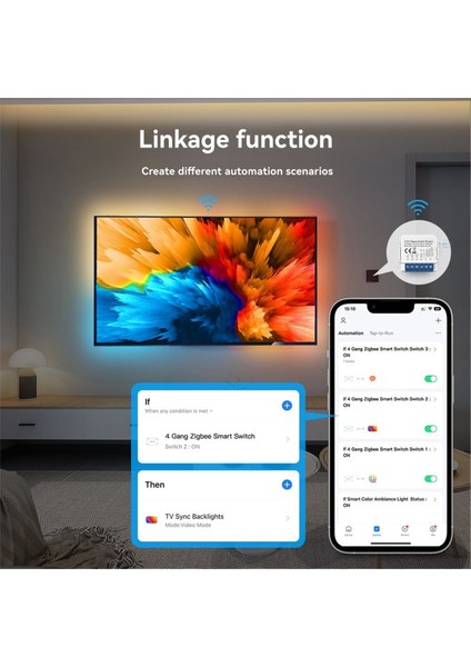 Tuya Zigbee Zero Fire Akıllı Anahtar Modülü Iki Yönlü Kontrol Desteği Ses Kontrolü Dıy Ev Otomasyonu 3 Çete (Yurt Dışından) modelleri