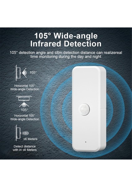 Zigbee Hareket Sensörü Akıllı Hareket Dedektörü Ev Güvenliği Için Kablosuz Hareket Sensörü Uygulaması Uzaktan Izleme (Yurt Dışından) fiyatları
