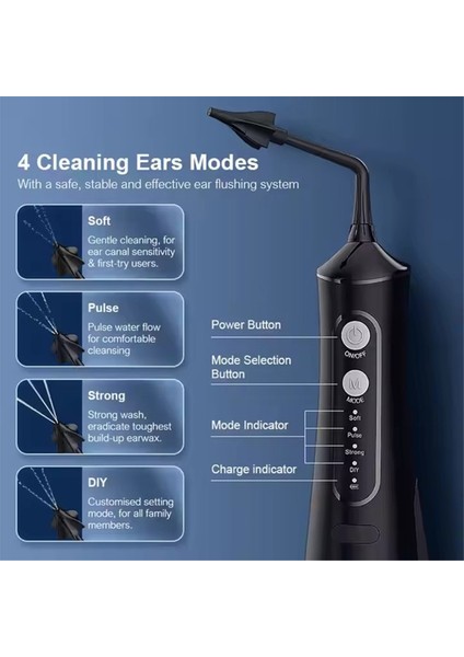 Elektrikli Kulak Temizleyici Büyük Su Tankı Ev Kulak Bakımı Taşınabilir Kulak Temizleyici Kulak Kiri Temizleyici (Yurt Dışından) modelleri