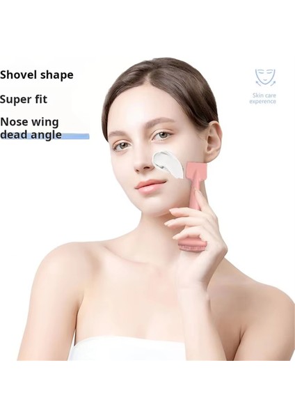Çift Başlı Silikon Maske Fırçası, Kadınlar Için Yüz Temizleme ve Makyaj Aplikatörü Aracı, Evde Cilt Bakımı Temelleri (Yurt Dışından) indirimleri