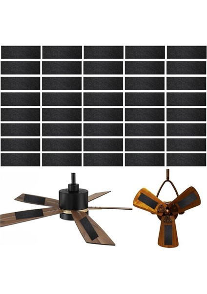 40 Paket Tavan Vantilatörü Filtreleri Kanatlar Için - Tavan Vantilatörü Hava Temizleyici Pedleri Aksesuarları Toz Tutucu - Vantilatör Filtresi (Yurt Dışından)