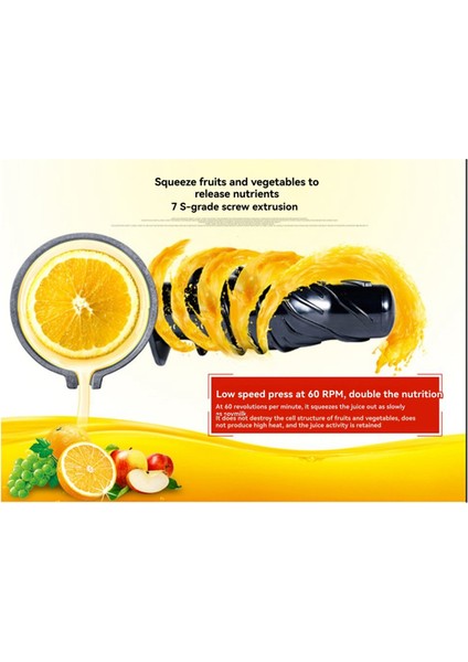 Ouke Vida Çubuk Burgu Pervane Yatay Sıkacağı Sıkacağı Yavaş Sıkacağı Aksesuarları Için Uygundur (Yurt Dışından) indirimleri