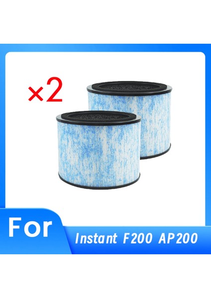 Anında AP200 F200 Filtre 3'ü 1 Arada Hepa Yedek Filtreler Hepa Filtre ve Yüksek Verimli Aktif Karbon Filtre 2 Adet (Yurt Dışından)